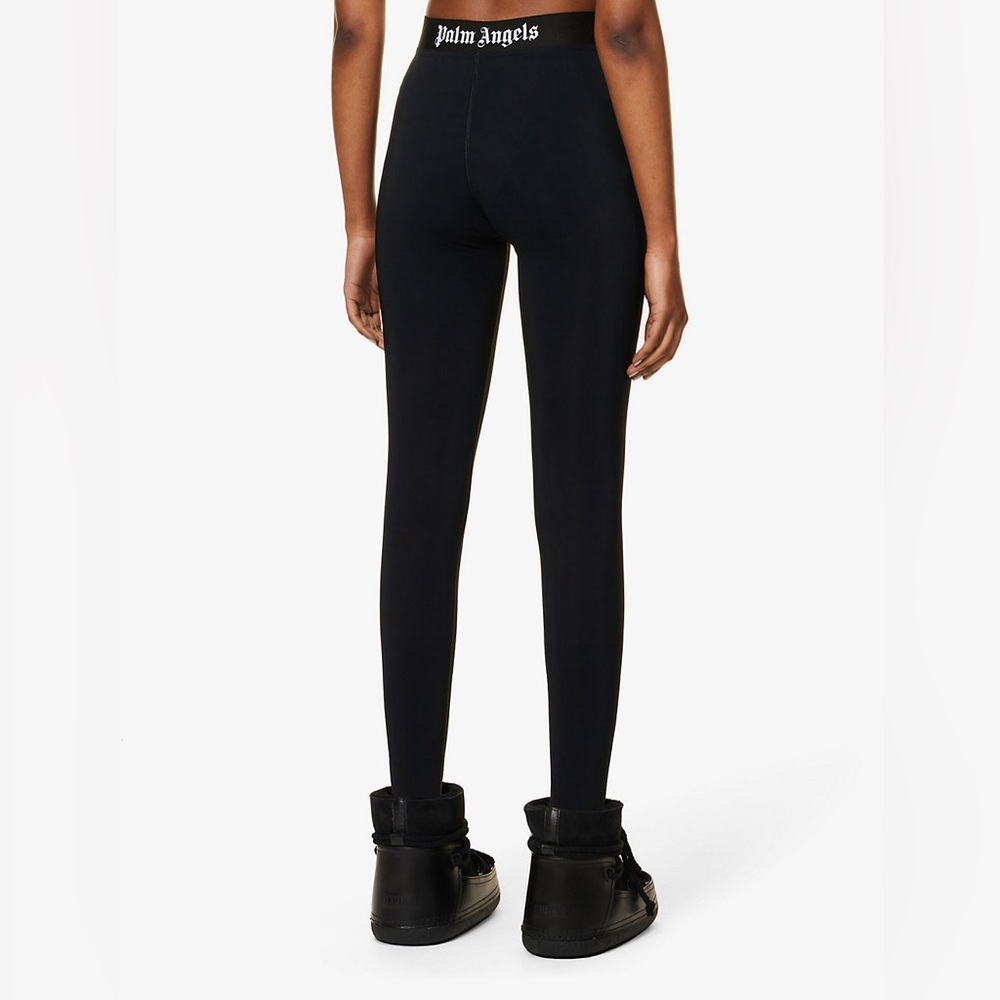 Palm Angels Logo Tape Elastic Waist Leggings - Picture 3 of 4